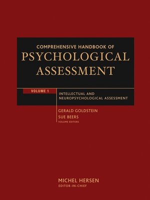 cover image of Comprehensive Handbook of Psychological Assessment, Intellectual and Neuropsychological Assessment
